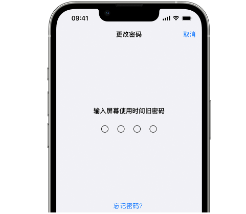 稻城iPhone屏幕维修分享iPhone屏幕使用时间密码忘记了怎么办 