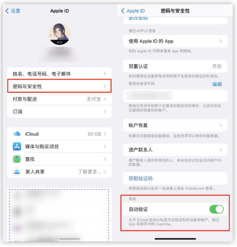 稻城苹果手机维修分享iOS 16 自动验证功能开启方法 