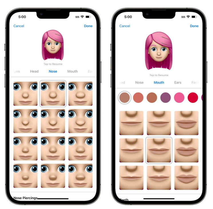 稻城苹果手机维修分享​iOS 16中的拟我表情有了哪些变化和升级 