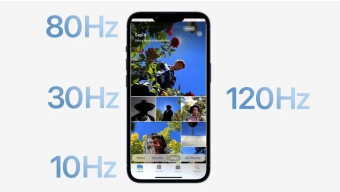 稻城苹果14维修分享iPhone 14有高刷吗 